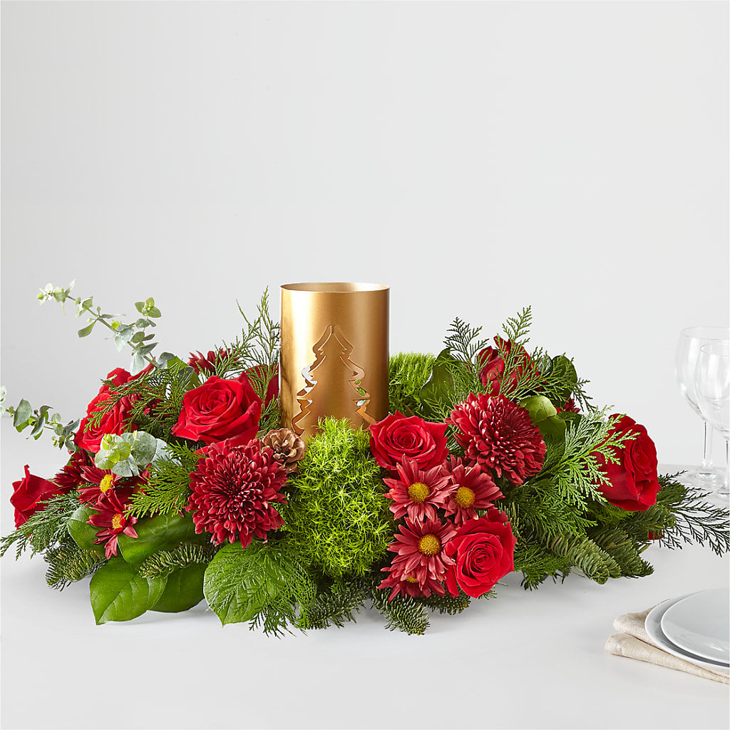 Toast the Season Centerpiece – QUASTHOFF'S FLOWERS, River Grove IL