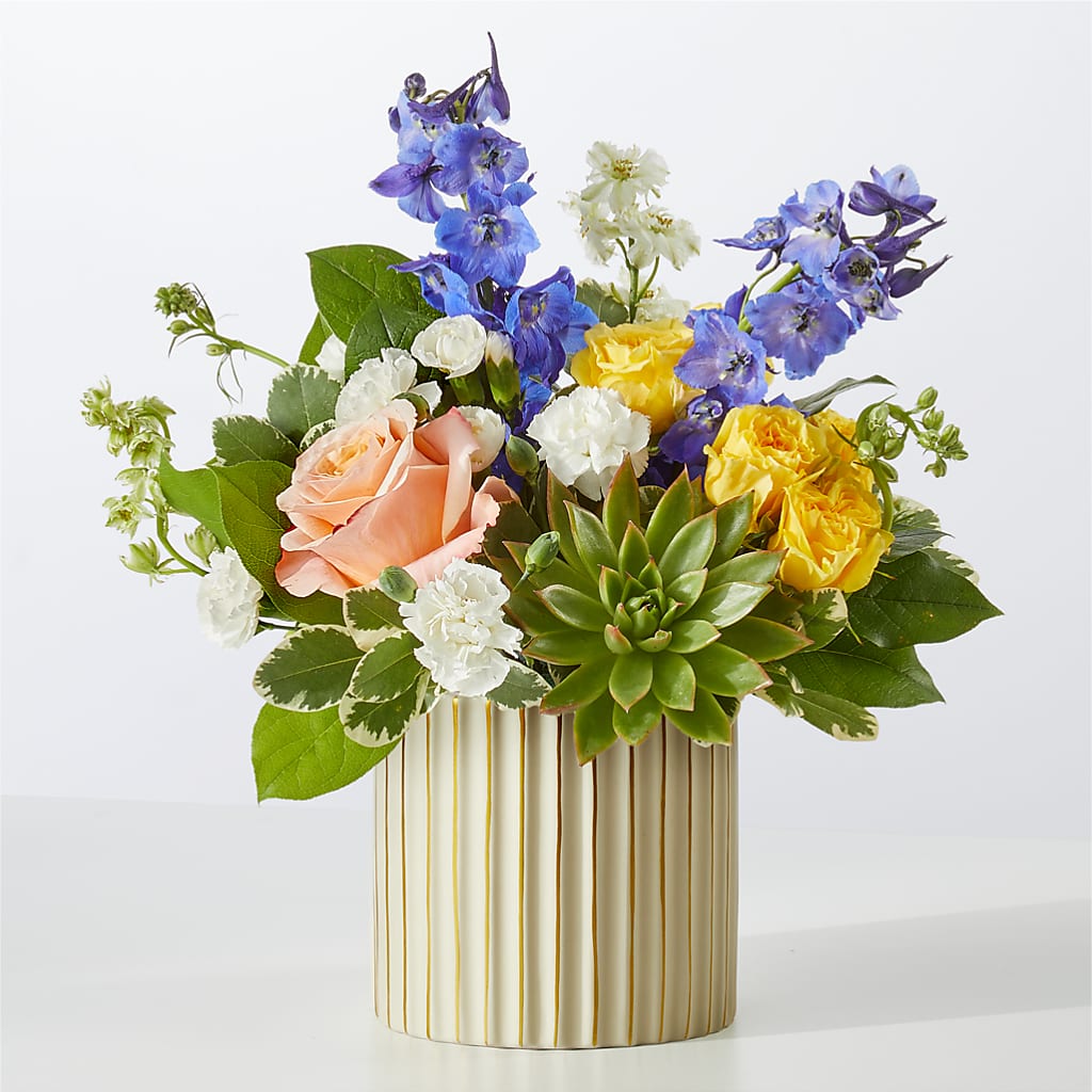 Cobalt Reverie Bouquet – QUASTHOFF'S FLOWERS, River Grove IL