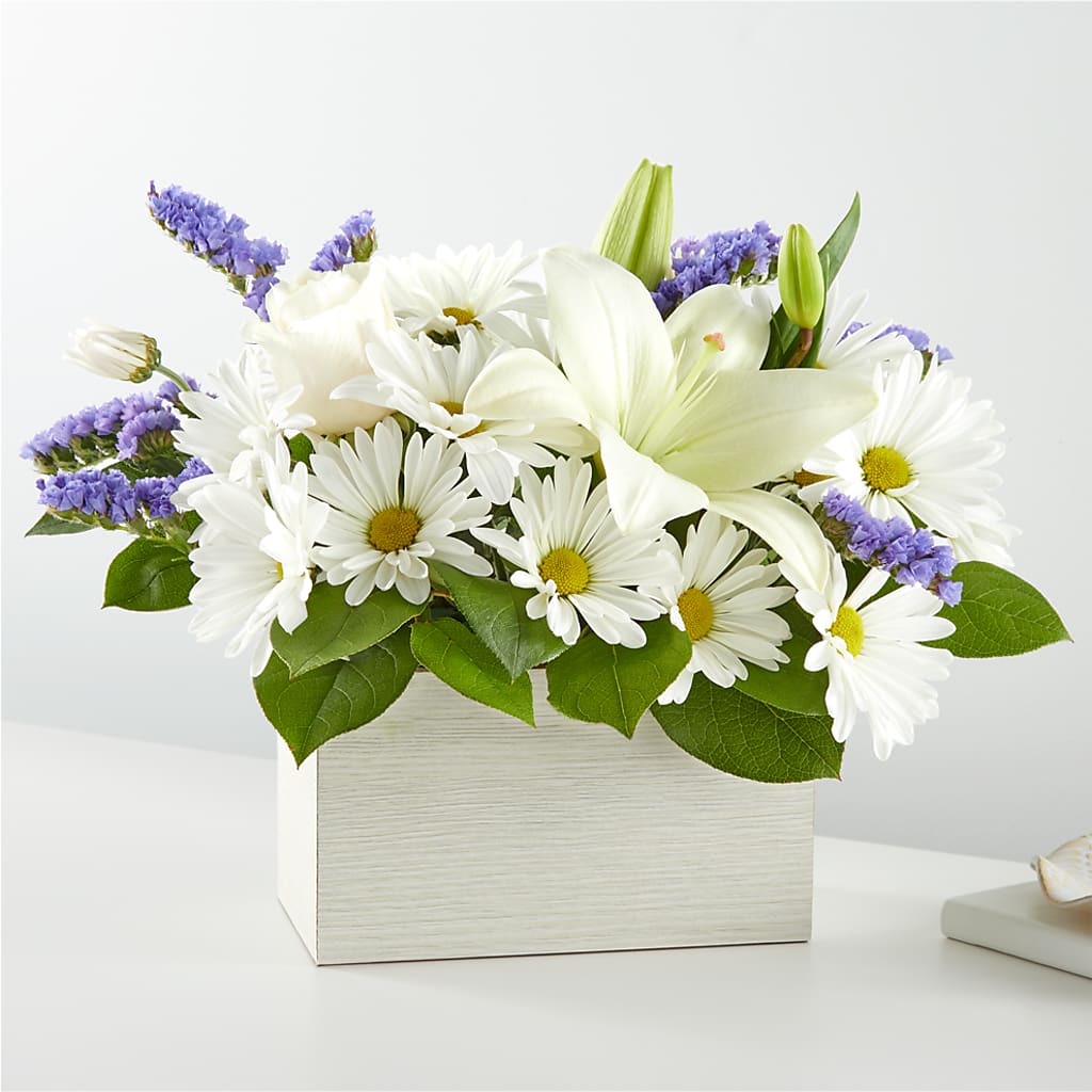 Beyond Blue Box Bouquet – QUASTHOFF'S FLOWERS, River Grove IL