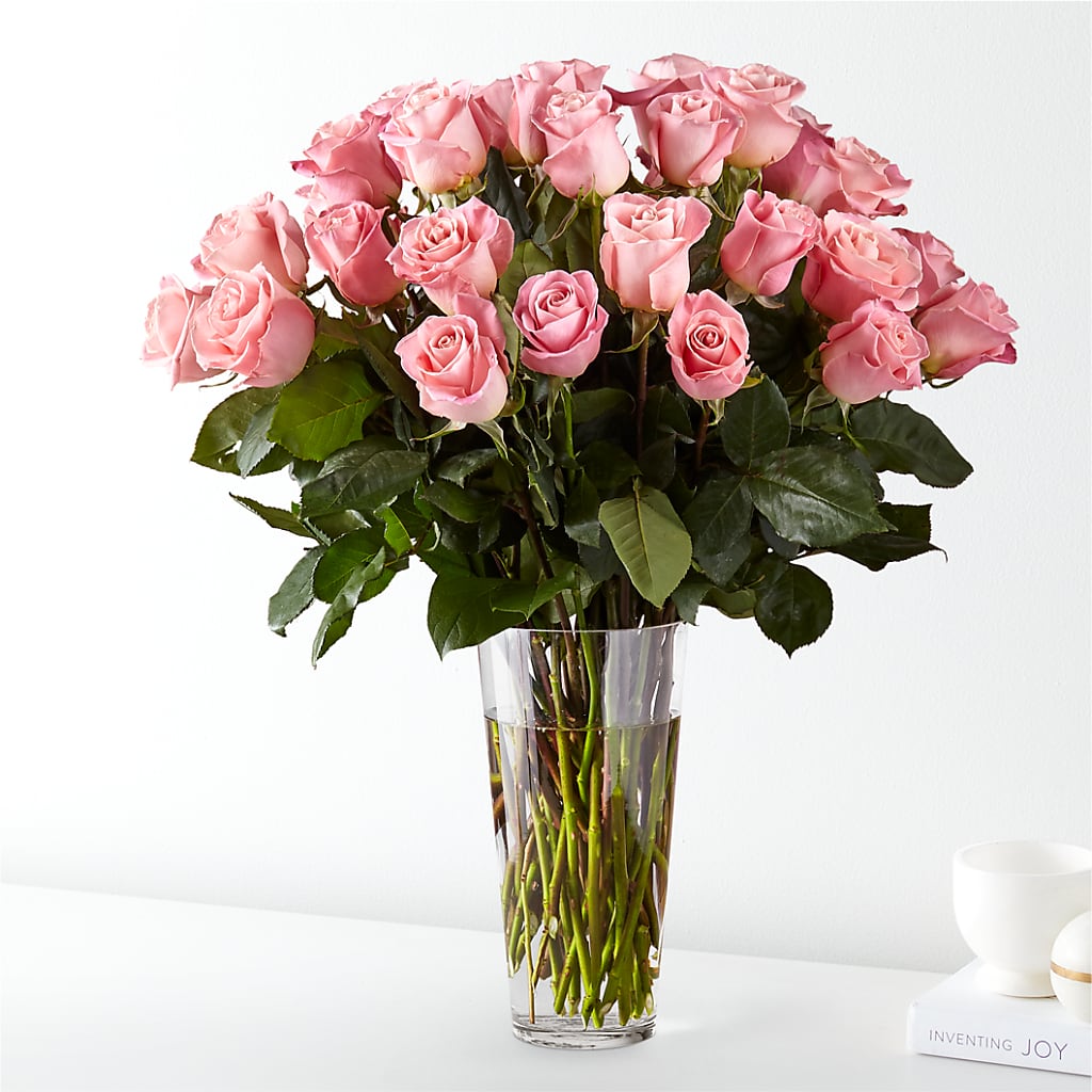 Long Stem Pink Rose Bouquet – QUASTHOFF'S FLOWERS, River Grove IL