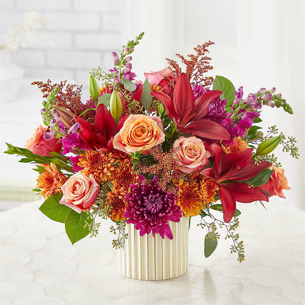 Burgundy Landscape Bouquet – QUASTHOFF'S FLOWERS, River Grove IL