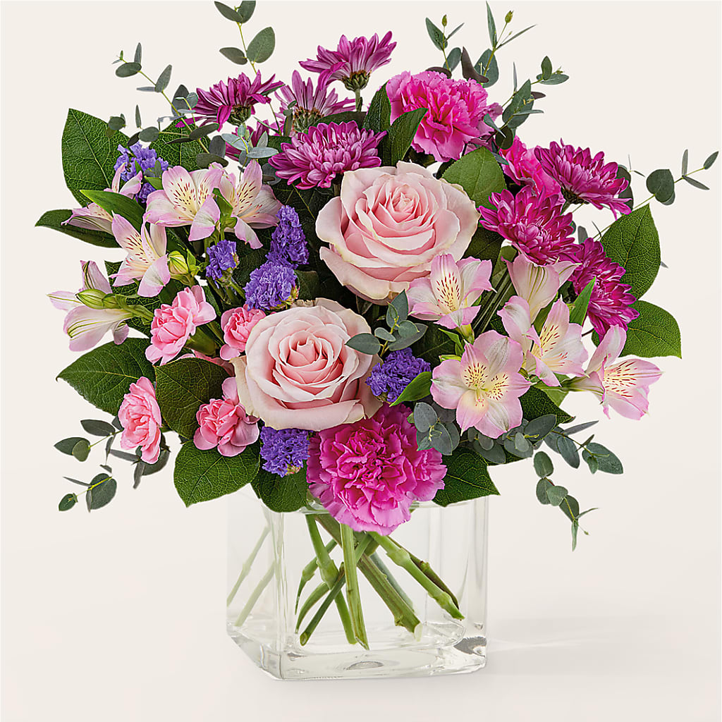 Rosy Radiance Bouquet – QUASTHOFF'S FLOWERS, River Grove IL