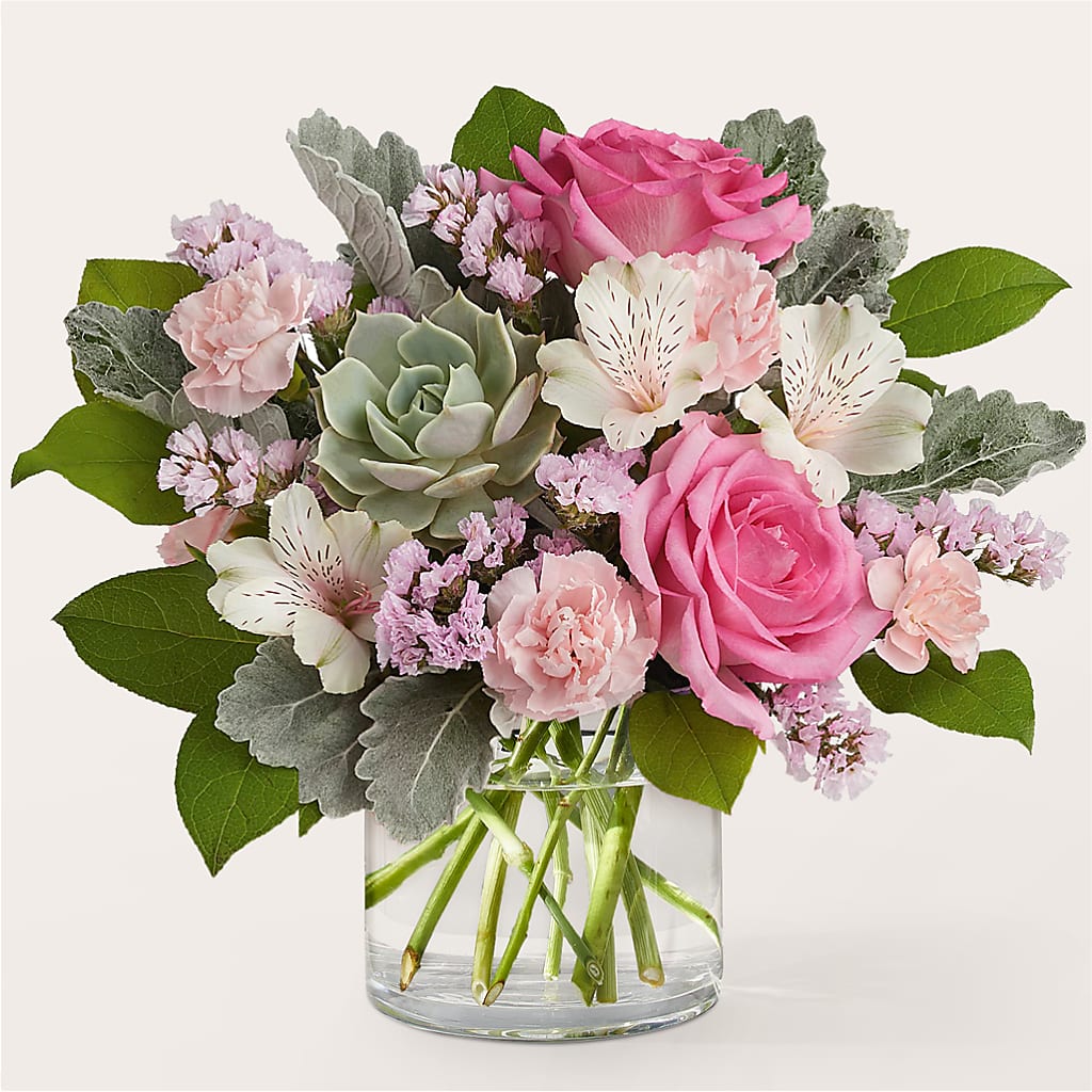 Dusty Rose Bouquet – QUASTHOFF'S FLOWERS, River Grove IL