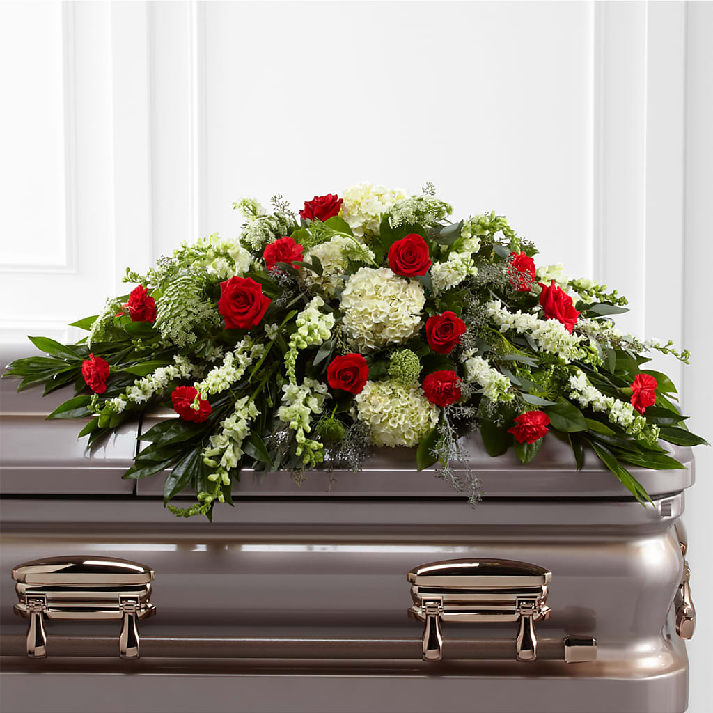 Sincerity Casket Spray – QUASTHOFF'S FLOWERS, River Grove IL