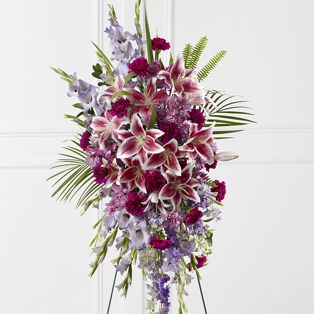 Tender Touch Standing Spray – QUASTHOFF'S FLOWERS, River Grove IL