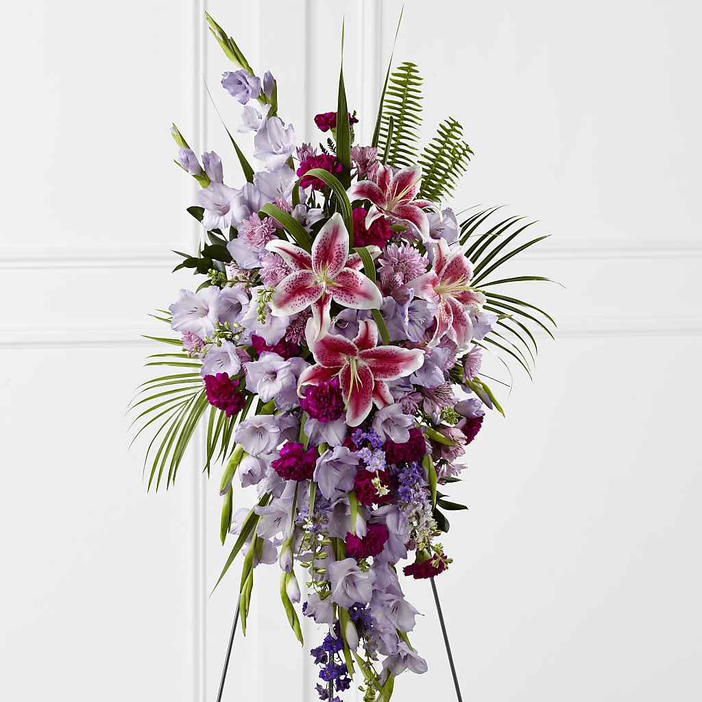 Tender Touch Standing Spray – QUASTHOFF'S FLOWERS, River Grove IL