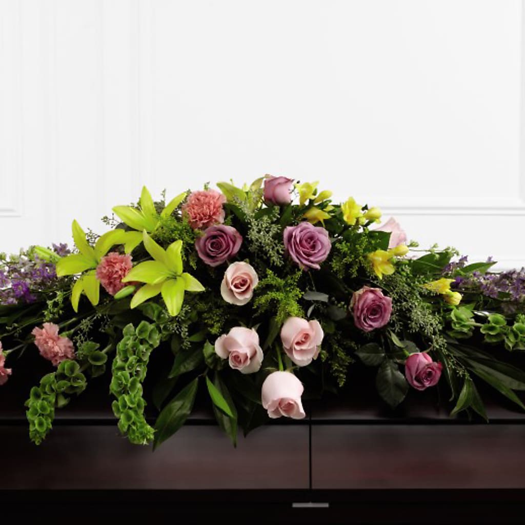 Forever Beloved Casket Spray – QUASTHOFF'S FLOWERS, River Grove IL