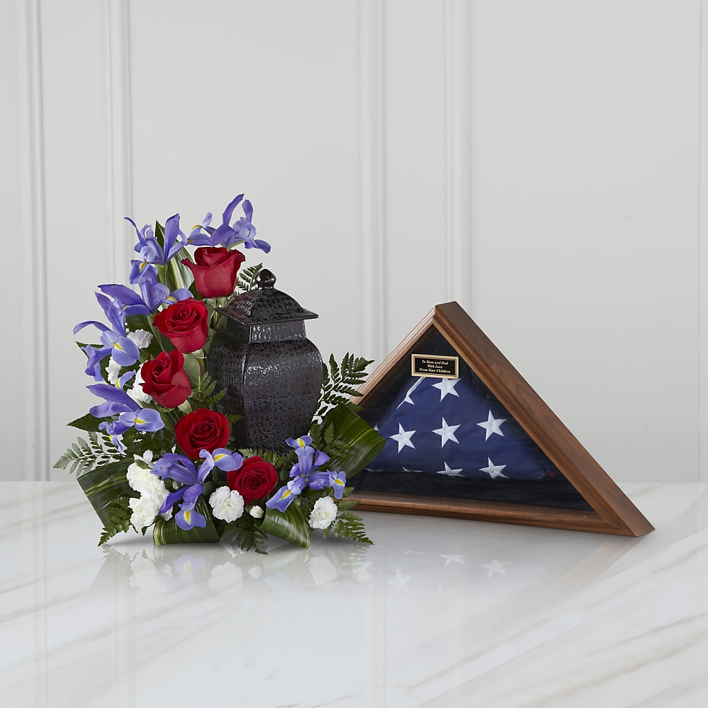 Patriotic Tribute Arrangement – QUASTHOFF'S FLOWERS, River Grove IL
