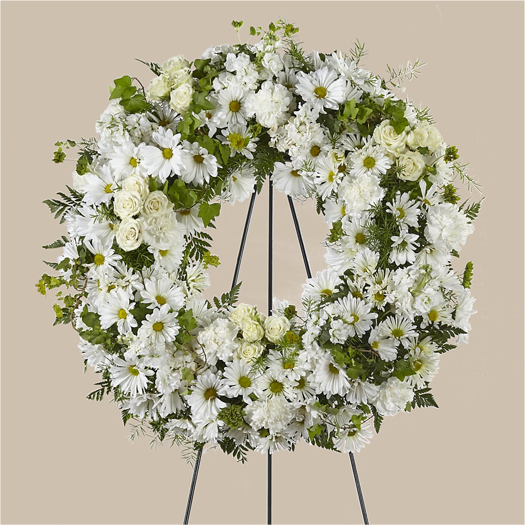 Faithful Wishes Wreath – QUASTHOFF'S FLOWERS, River Grove IL