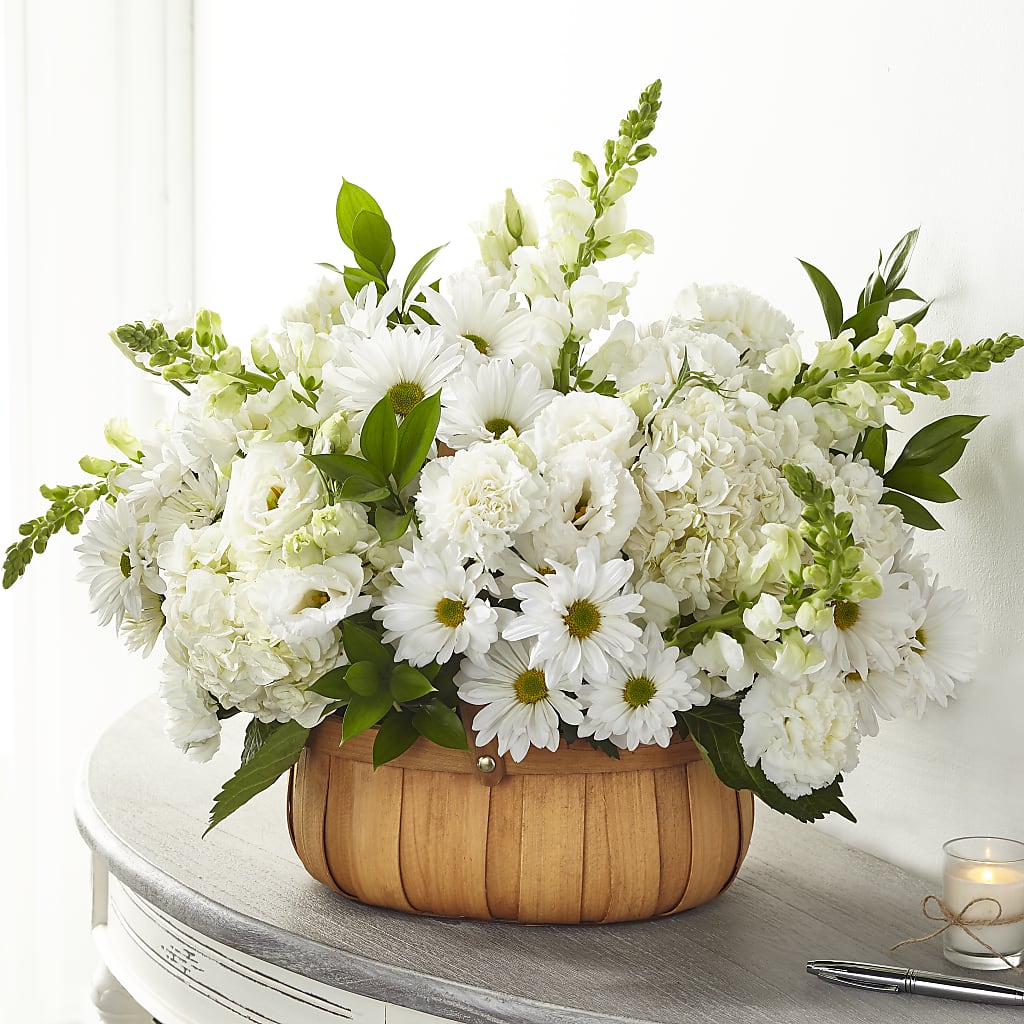 Pure Ivory Basket – QUASTHOFF'S FLOWERS, River Grove IL