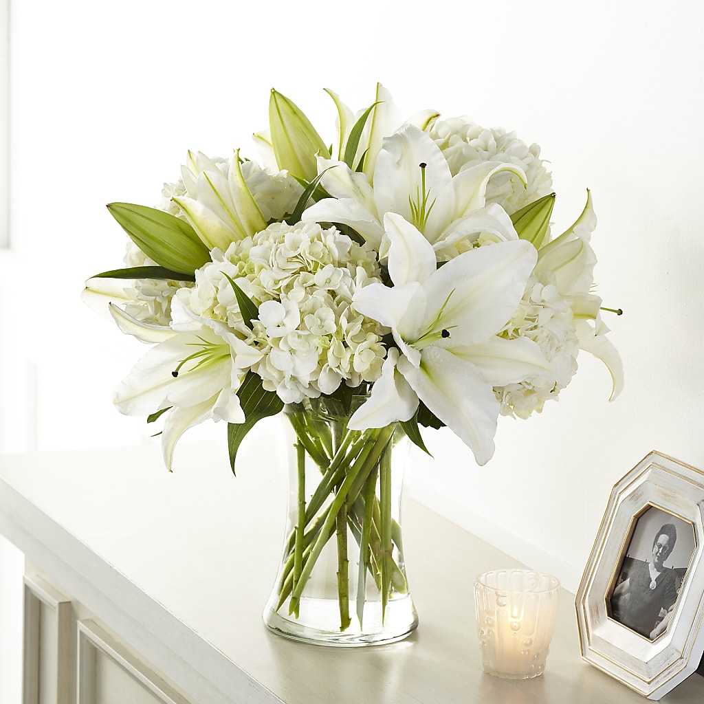 Compassionate Lily Bouquet – QUASTHOFF'S FLOWERS, River Grove IL