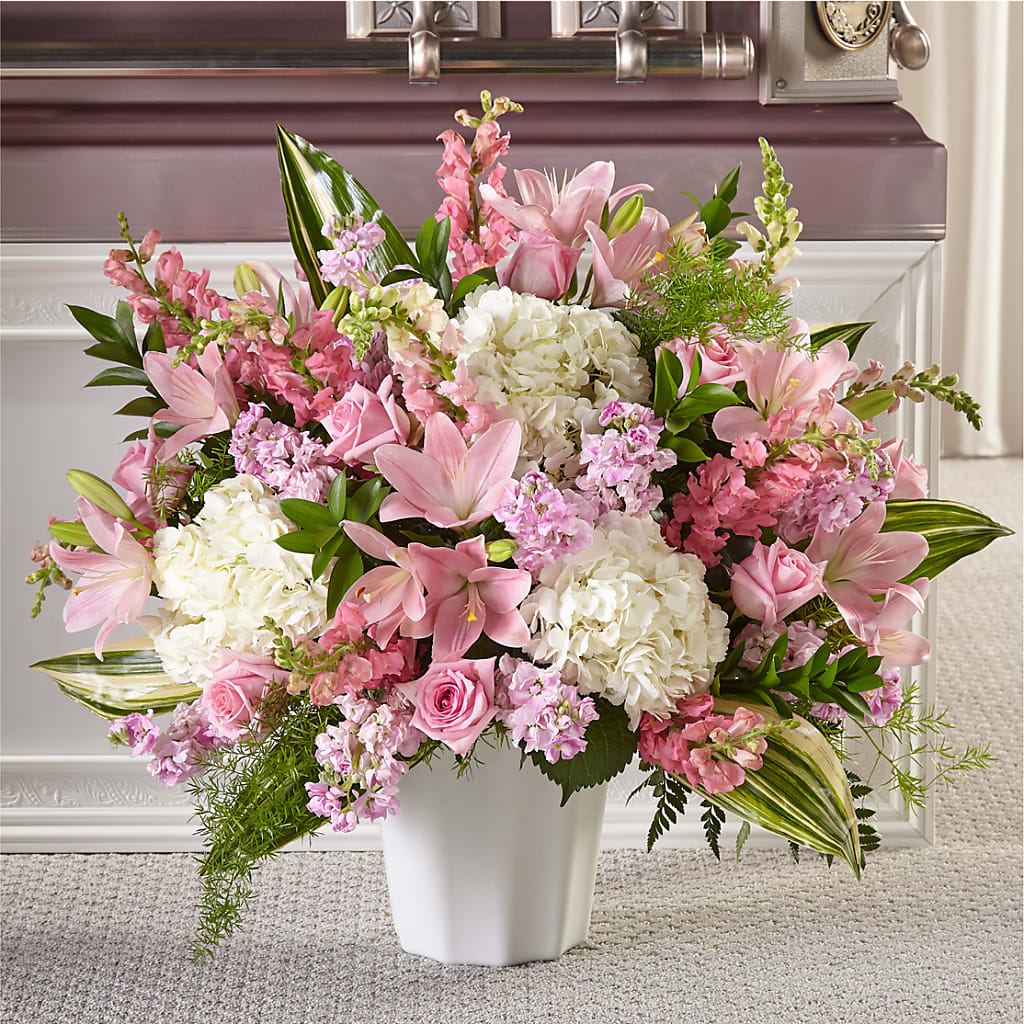 Simply Serene Floor Basket – QUASTHOFF'S FLOWERS, River Grove IL