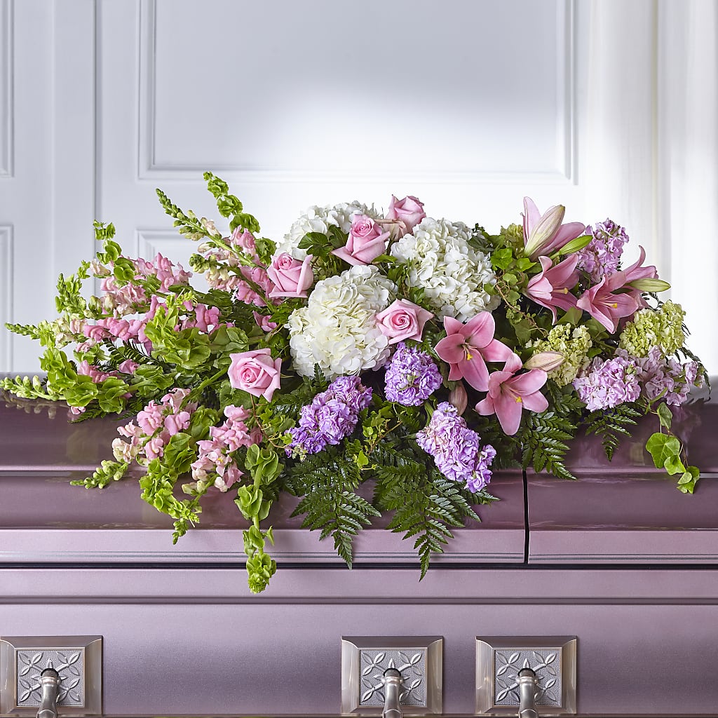 Life's Gratitude Casket Spray – QUASTHOFF'S FLOWERS, River Grove IL