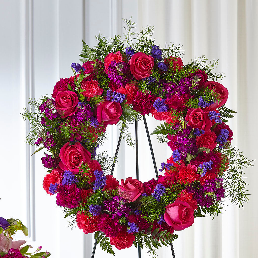 Calming Colors Wreath – QUASTHOFF'S FLOWERS, River Grove IL