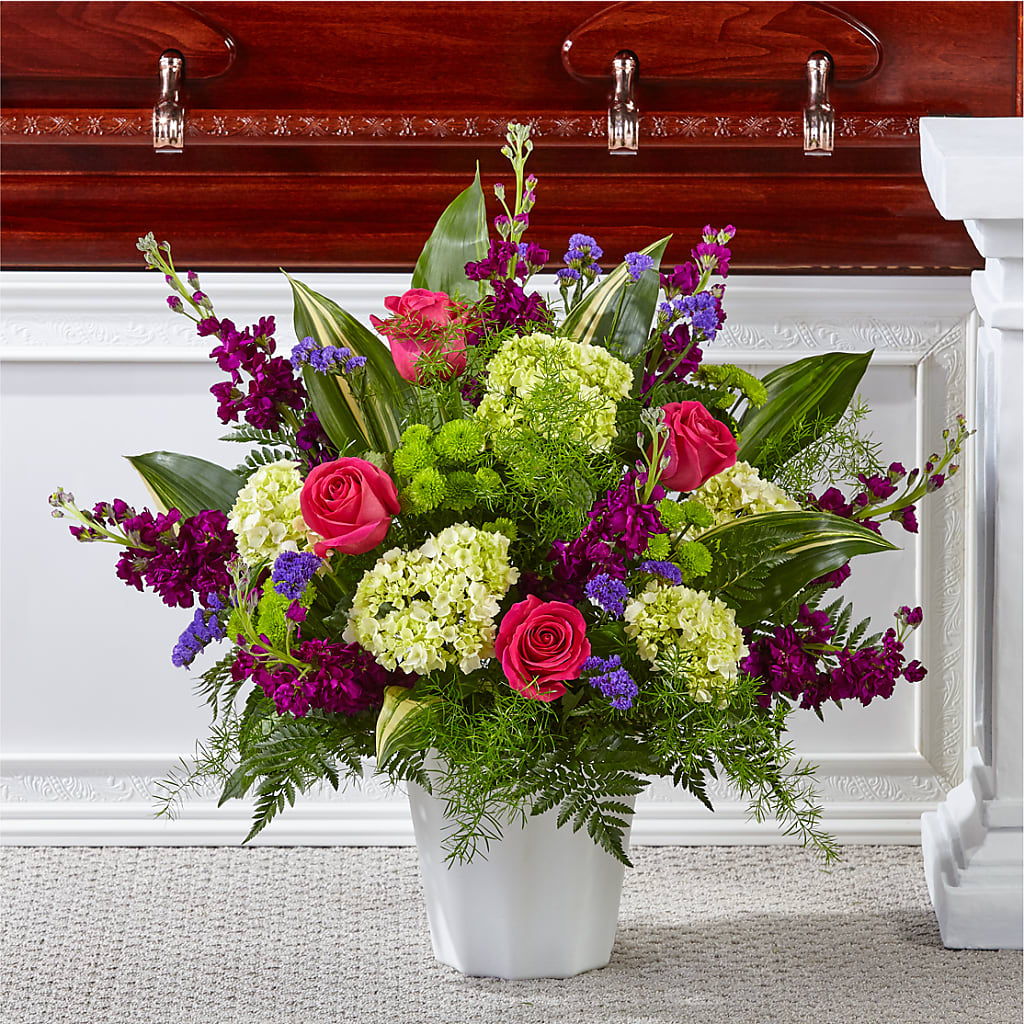 Beautiful Horizons Floor Basket – QUASTHOFF'S FLOWERS, River Grove IL