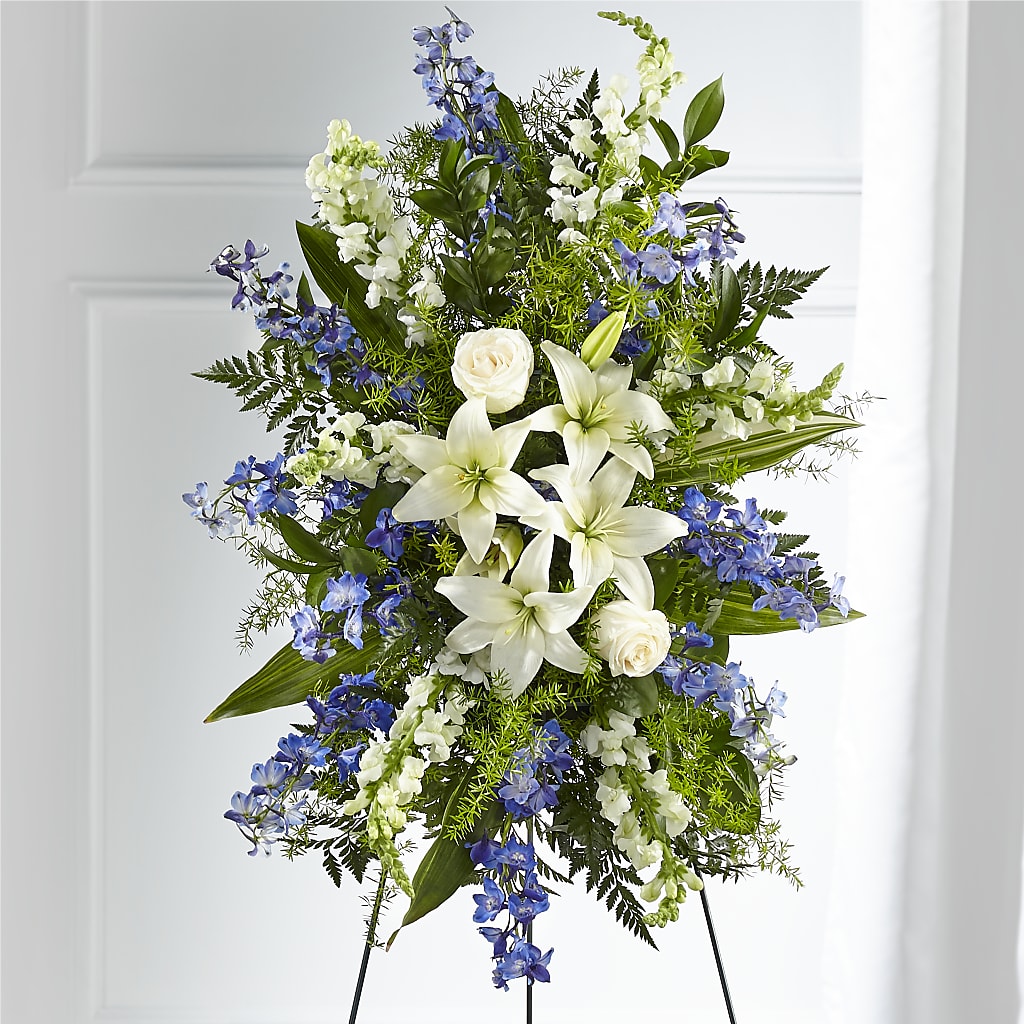 Faithful Friend Standing Spray – QUASTHOFF'S FLOWERS, River Grove IL