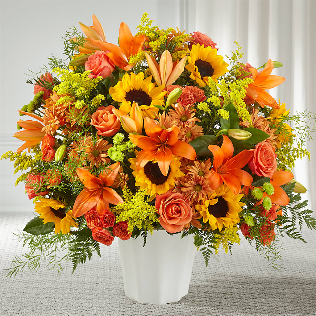 Harvest Thoughts Floor Basket – QUASTHOFF'S FLOWERS, River Grove IL