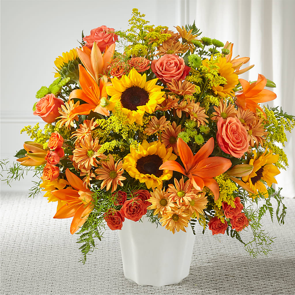 Harvest Thoughts Floor Basket – QUASTHOFF'S FLOWERS, River Grove IL