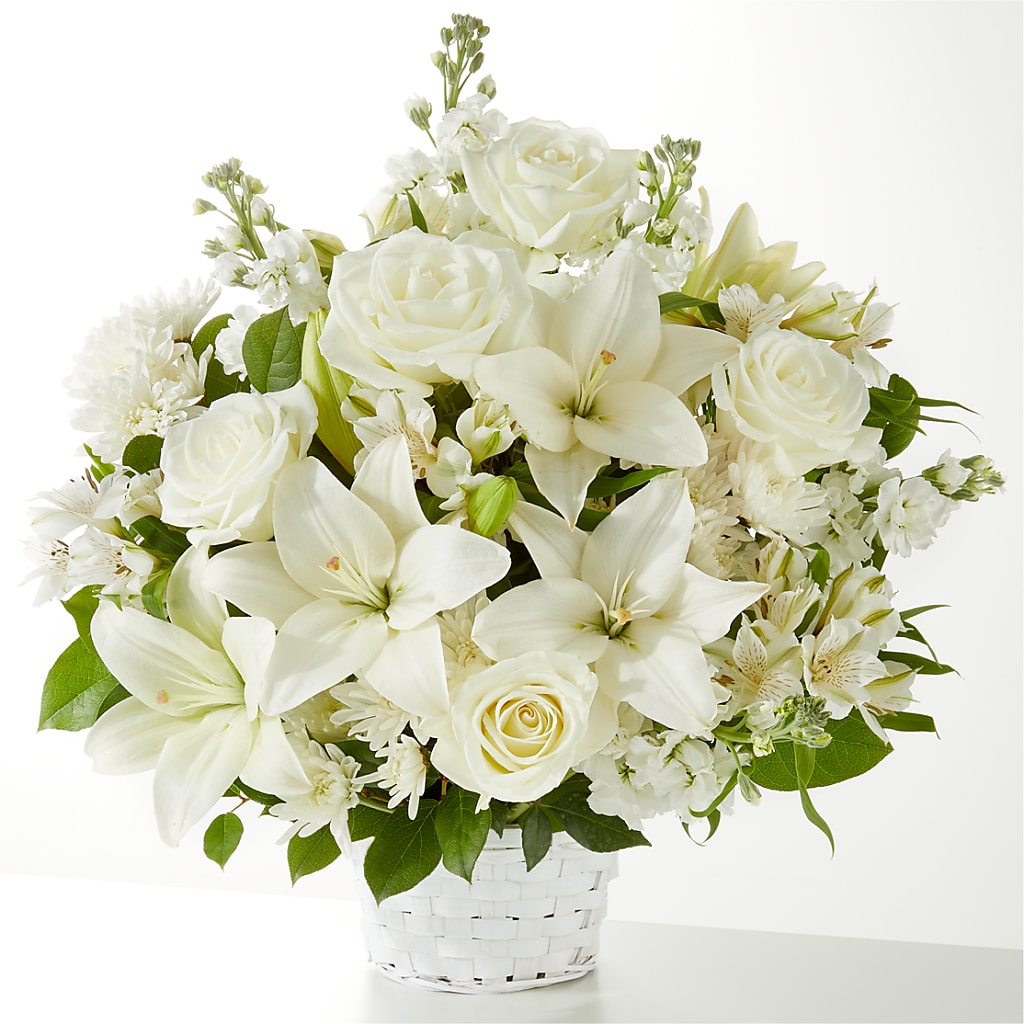Peaceful Reflections Arrangement – QUASTHOFF'S FLOWERS, River Grove IL