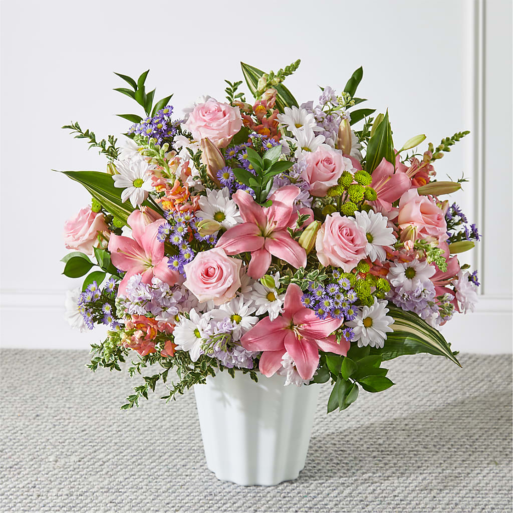 Abundant Compassion Floor Basket – QUASTHOFF'S FLOWERS, River Grove IL