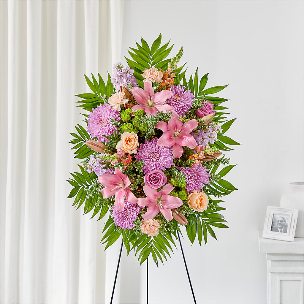 Love & Light Standing Spray – QUASTHOFF'S FLOWERS, River Grove IL