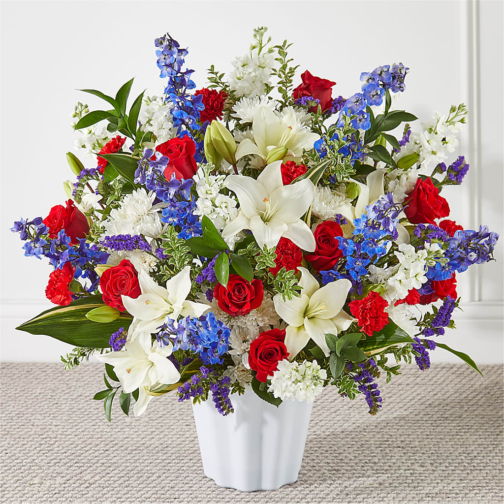 Consoled Floor Basket – QUASTHOFF'S FLOWERS, River Grove IL