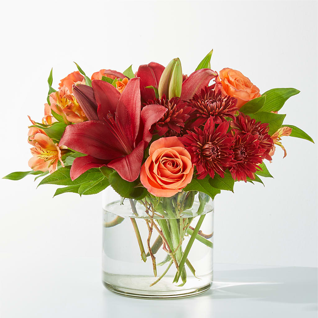 Crimson Leaves Bouquet – QUASTHOFF'S FLOWERS, River Grove IL