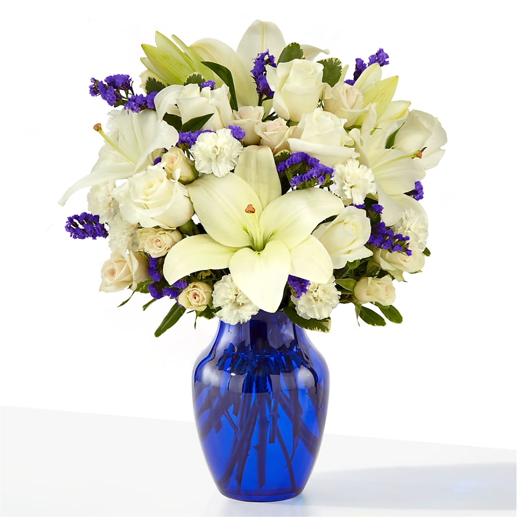 Sapphire Rush Bouquet – QUASTHOFF'S FLOWERS, River Grove IL