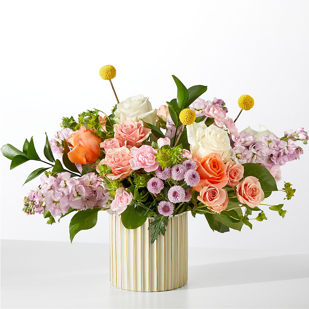 French Market Bouquet with Ivory Vase – QUASTHOFF'S FLOWERS, River Grove IL