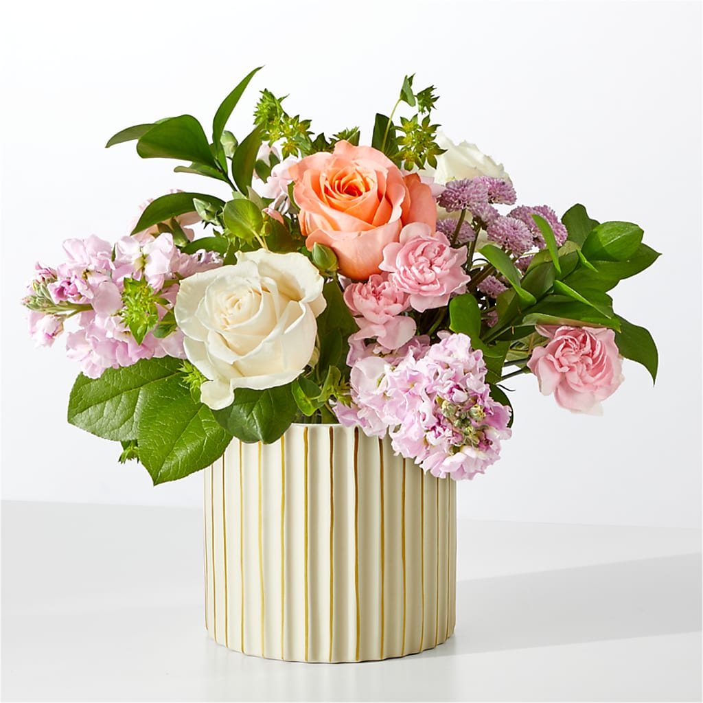 French Market Bouquet with Ivory Vase – QUASTHOFF'S FLOWERS, River Grove IL