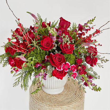 Big Red Bow Bouquet – QUASTHOFF'S FLOWERS, River Grove IL