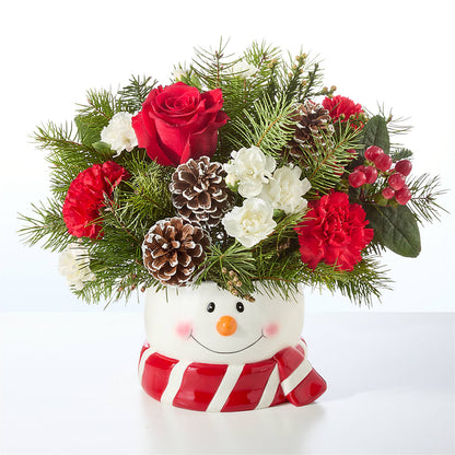 Jolly Snowman Bouquet – QUASTHOFF'S FLOWERS, River Grove IL