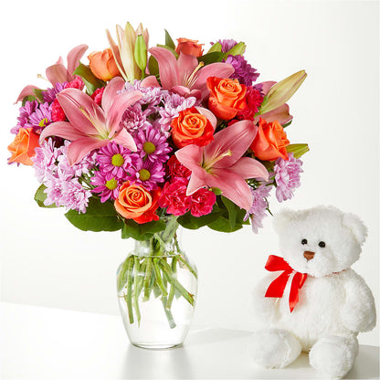 One and Only Bouquet and Bear Bundle – QUASTHOFF'S FLOWERS, River Grove IL