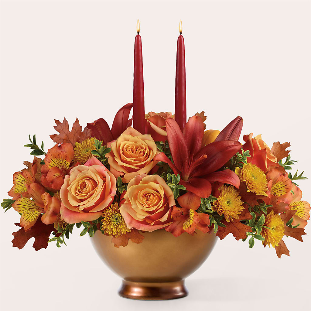 Harvest Table Centerpiece – QUASTHOFF'S FLOWERS, River Grove IL