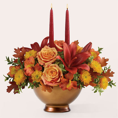Harvest Table Centerpiece – QUASTHOFF'S FLOWERS, River Grove IL