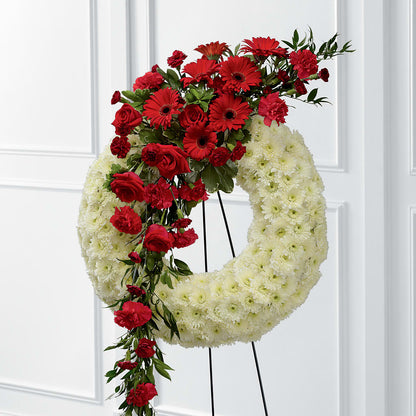 Graceful Tribute Wreath – QUASTHOFF'S FLOWERS, River Grove IL