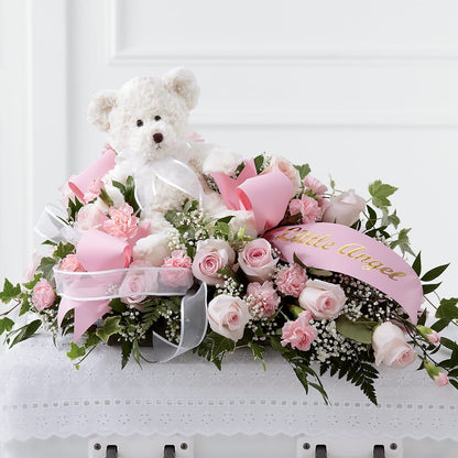 Touch of Sympathy Casket Spray – QUASTHOFF'S FLOWERS, River Grove IL