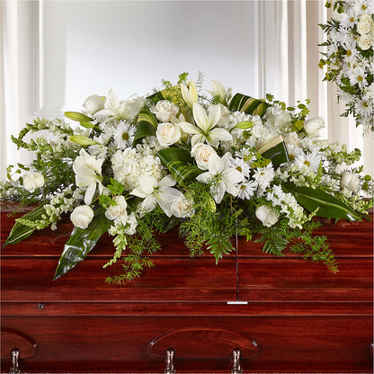 Abundance Casket Spray – QUASTHOFF'S FLOWERS, River Grove IL