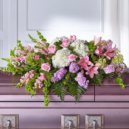 Life's Gratitude Casket Spray – QUASTHOFF'S FLOWERS, River Grove IL