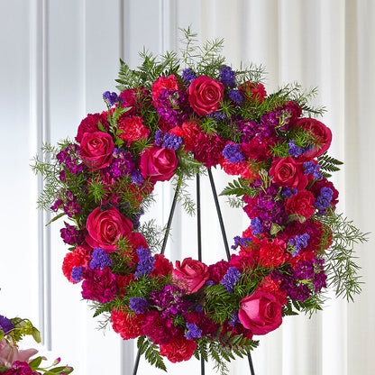 Calming Colors Wreath – QUASTHOFF'S FLOWERS, River Grove IL