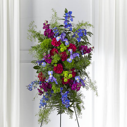 Heavenly Skies Standing Spray – QUASTHOFF'S FLOWERS, River Grove IL