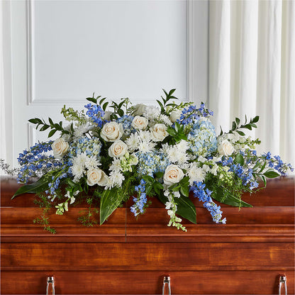 Timeless Essence Casket Spray – QUASTHOFF'S FLOWERS, River Grove IL