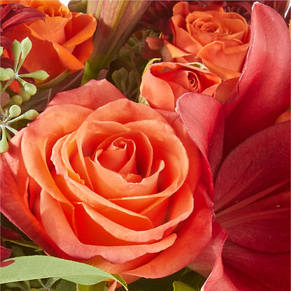 Crimson Leaves Bouquet – QUASTHOFF'S FLOWERS, River Grove IL