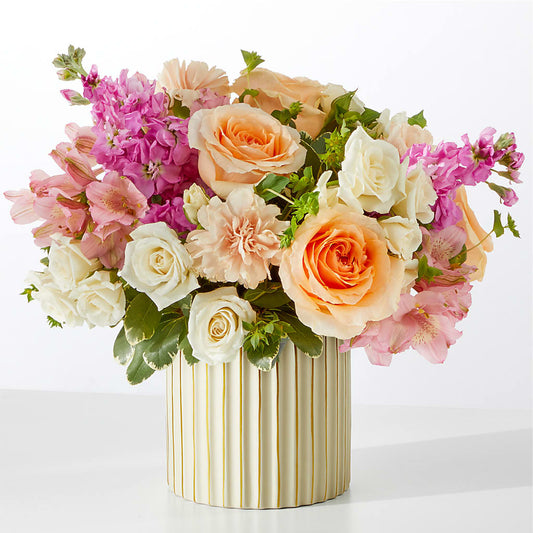 Paradise Bouquet with Ivory Vase – QUASTHOFF'S FLOWERS, River Grove IL