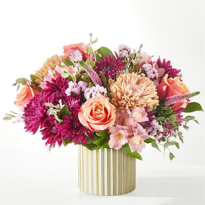 Berry Cobbler Bouquet with Ivory Vase – QUASTHOFF'S FLOWERS, River Grove IL