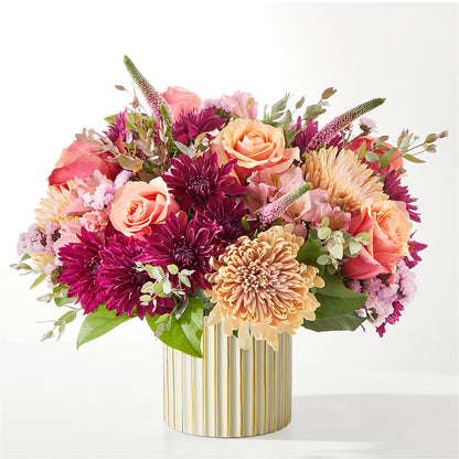 Berry Cobbler Bouquet with Ivory Vase – QUASTHOFF'S FLOWERS, River Grove IL