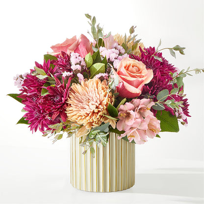 Berry Cobbler Bouquet with Ivory Vase – QUASTHOFF'S FLOWERS, River Grove IL