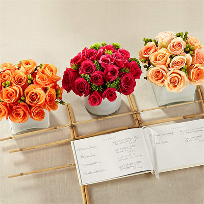Dawn Rose Centerpiece – QUASTHOFF'S FLOWERS, River Grove IL